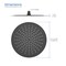 Kibi Circular 12 Metal Ultra Thin Profile Rain Shower Head 1.75 GPM - Matte Black SH1201MB - alternate 8